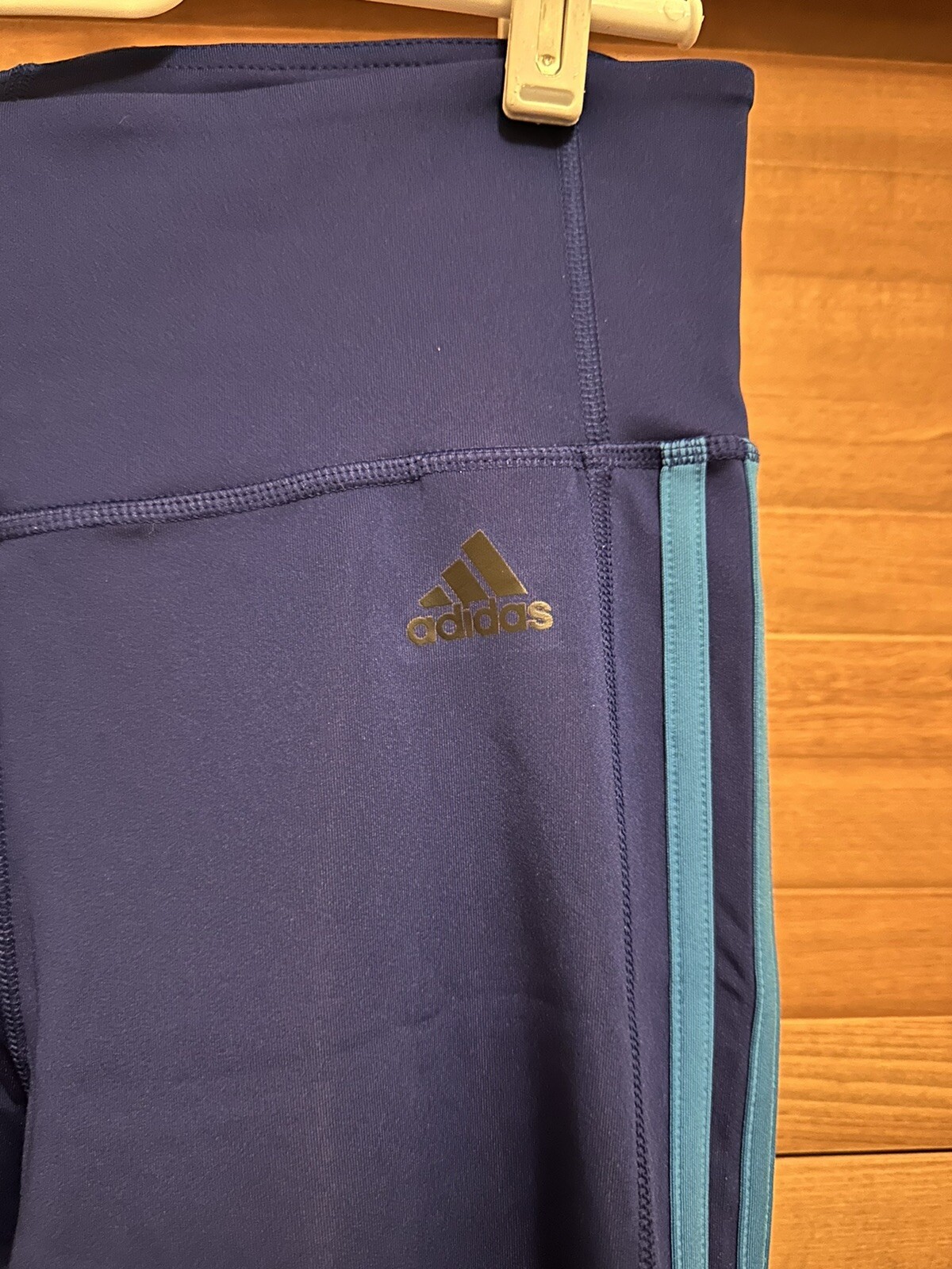 Women’s Adidas HighRise 3/4 Gray Workout Tights Style BQ8575 Size