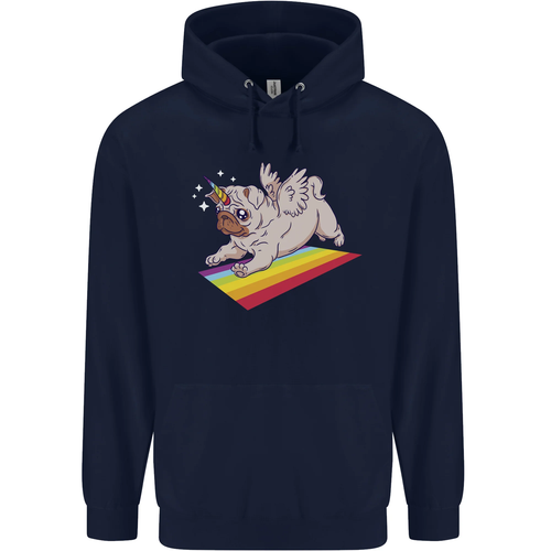 Sudadera con capucha 80 % algodón A Unicorn Pug Dog para hombre - Imagen 99 de 108