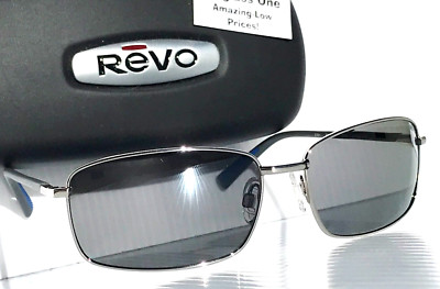 NEW REVO TATE Shiny Chrome POLARIZED Graphite Grey Lens Sunglass 1079 03 GY