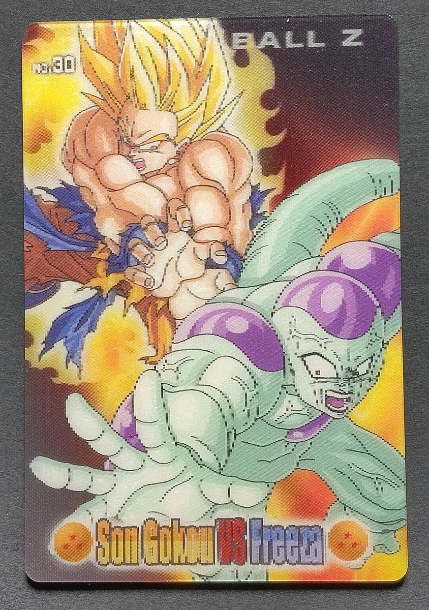 Goku vs Frieza Dragonball Z 3D Card No.30 Japanese Bandai