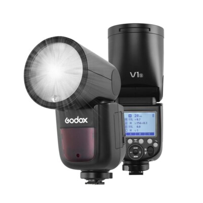 Godox TTL Round Head Flash Speedlite Strobe Lamp For Sony Canon Nikon  Camera UK