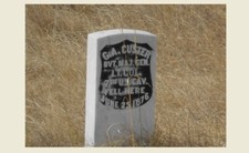 General George Custer Headstone Grave PHOTO Civil War,Died Battle Little Bighorn