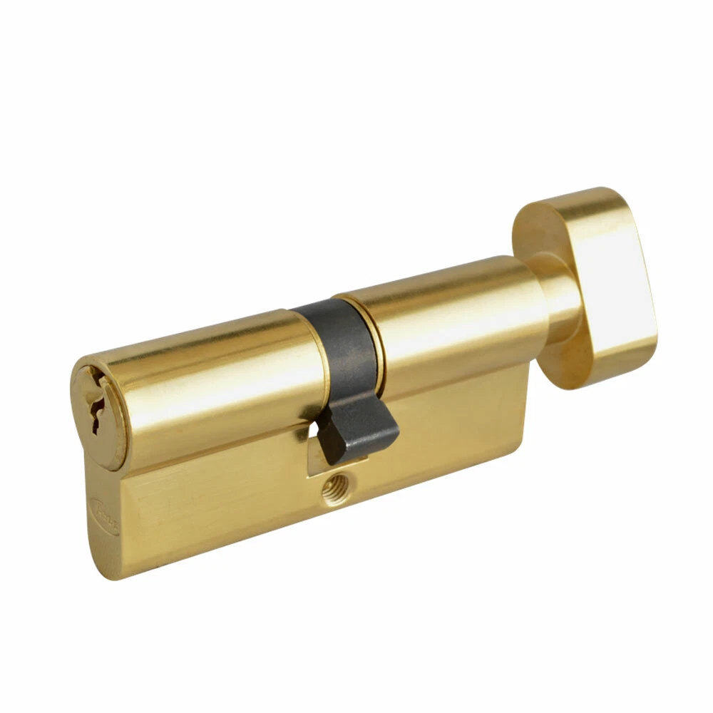 Asec 6 Pin Euro Key Turn Cylinder 40 T40 PB AS1425 eBay