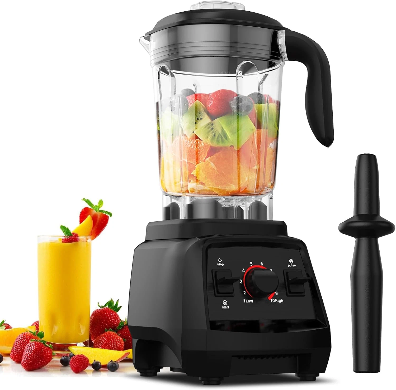 1800W Professional Smoothie Blender with 10 Speeds & 68Oz BPA Free Jar
Opens in a new window or tab