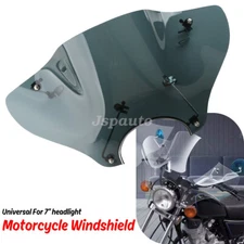 Universal Motorcycle Cruiser Windshield Windscreen With Mounting Kit Dark Green
