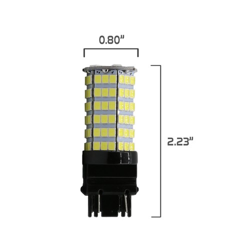 2X T20 3157/3156 LED 6000K blanco cola de freno parada de estacionamiento bombillas de alta potencia - Imagen 7 de 8