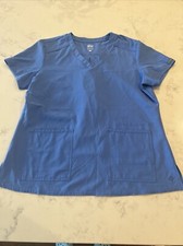Med Couture Insight 2 Pocket Top Scrub Top Galaxy Nursing Shirt Women Large