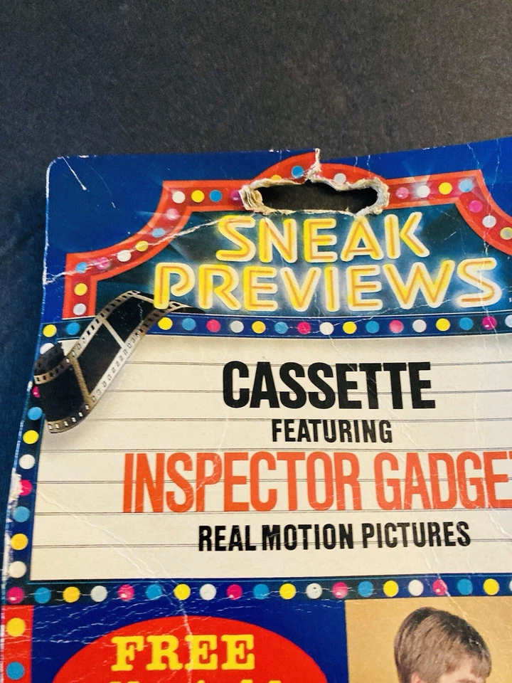 1984 Винтажные Игрушки Galoob, Просмотр Кассеты ГАДЖЕТ ИНСПЕКТОРА Реальное Движение - Изображение 3 из 4