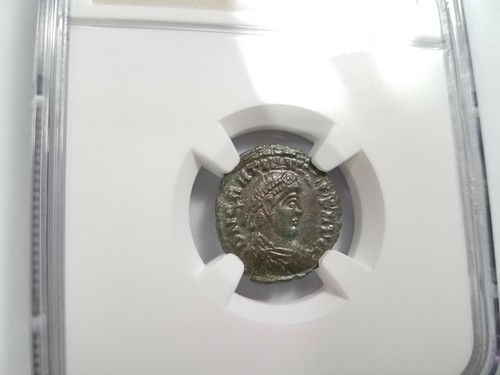 Gratian Western Roman Empire 367-383 NGC AU Nummus AE3 Late Empire The Dominate - Picture 5 of 12