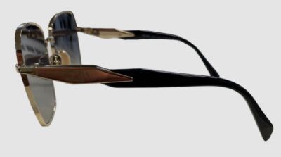 Prada Square Polarized Sunglasses Pale Gold 57mm (PR-64ZS-ZVN5W1
