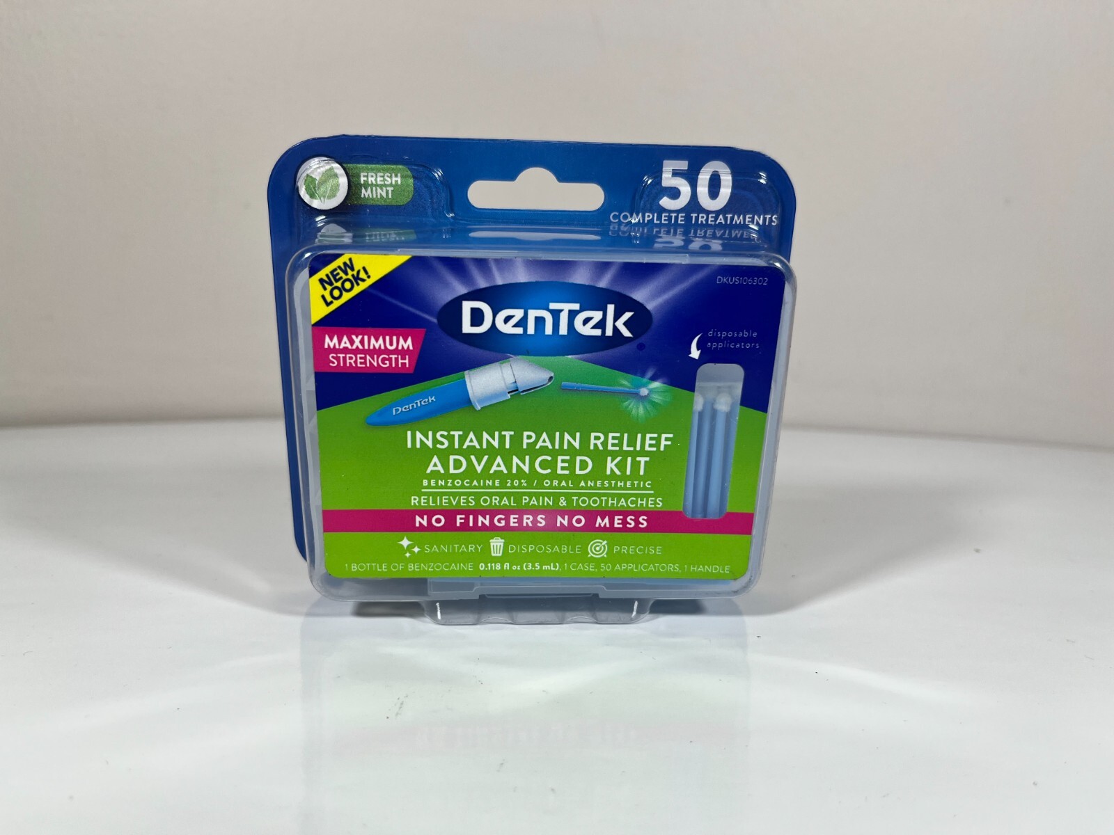 DenTek Instant Oral Pain Relief Maximum Strength Kit Toothaches, 50