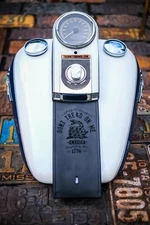 Harley Davidson Leather Fuel Gas Tank Panel Bib Dont tread on me Liberty Death