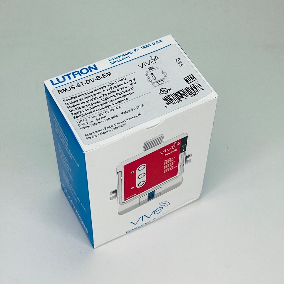 Lutron Vive PowPak Dimming Module with 010V RMJS8TDVBEM NEW eBay