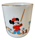 Walt Disney World Mickey Mouse Coffee Mug Cup Porcelain Japan Gold Rim 1970s — photo 2