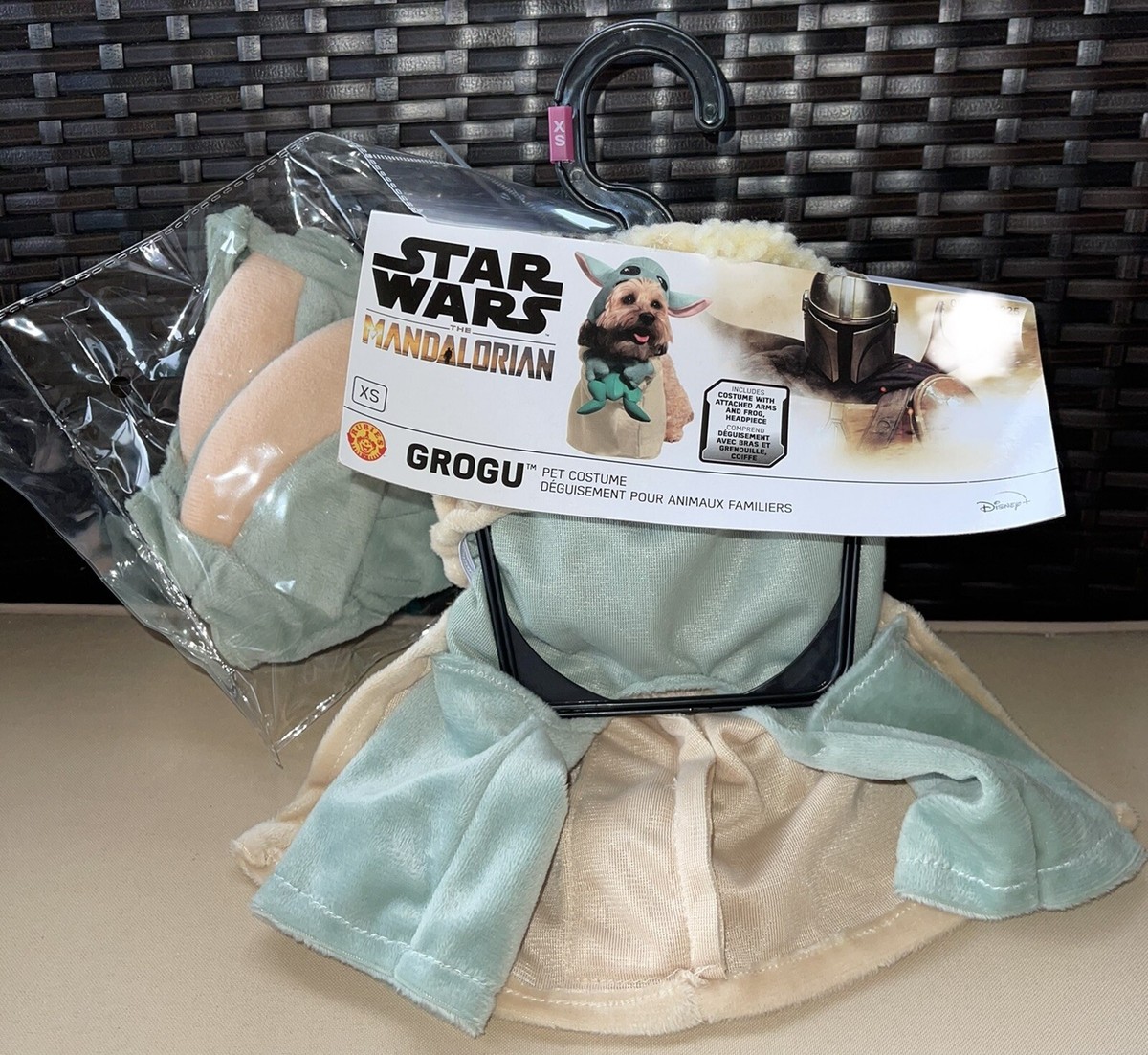 The Child Pet Costume With Frog Grogu Baby Yoda The Child Pet Costume With Frog Grogu Baby Yoda