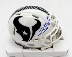 JAYDEN HIGGINS SIGNED STS 3 MINI HELMET HOUSTON TEXANS METABILIA CERTIFIED