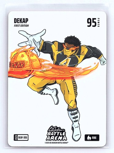 DEKAP (DK Metcalf) Bo Jackson Battle Arena #BLBF-386 Blizzard Battlefoil Fire