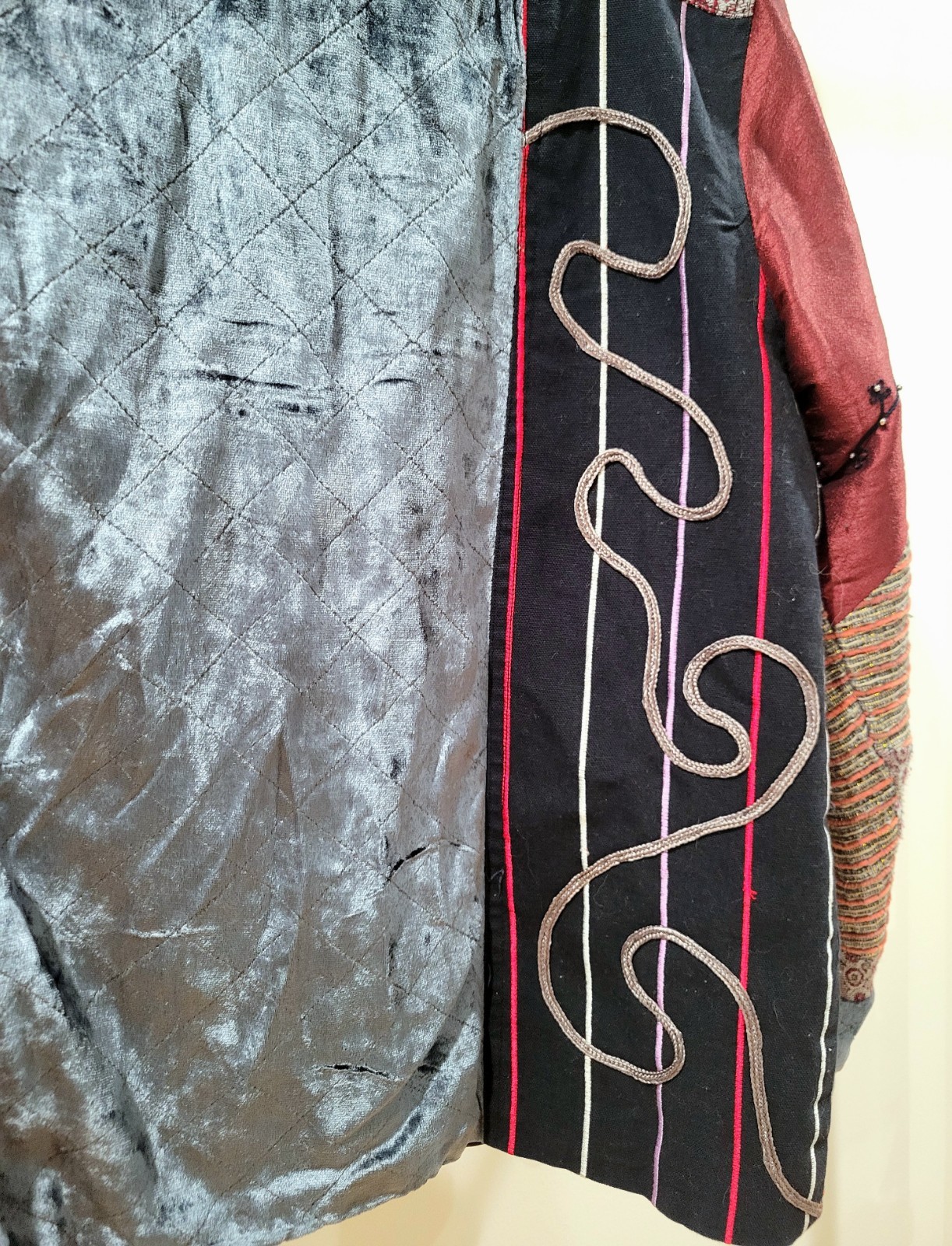 ARTSY Sag Harbor Abstract Patchwork Tapestry Blaz… - image 10