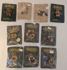 Boyds Bear Bearwear Lapel Pin Lot of 10 Items NEVER USED