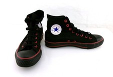 Converse Shoes Chuck Taylor All Star Hi Black/Red Sneaker Mismatched 6/7