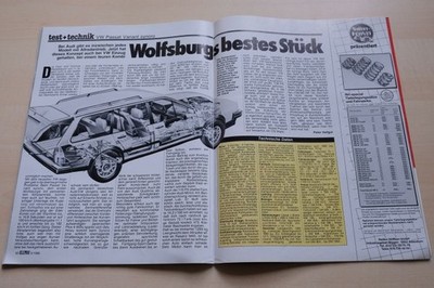 Rallye Racing 03/1985 VW Passat Variant syncro mit 115PS im TEST auf 2 Seiten