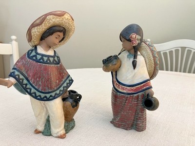 Lladro - Paar dekorative mexikanische Figuren - traditioneller Stil
