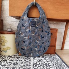 mina perhonen Egg Bag Tote Wool Canvas Excellent Condition