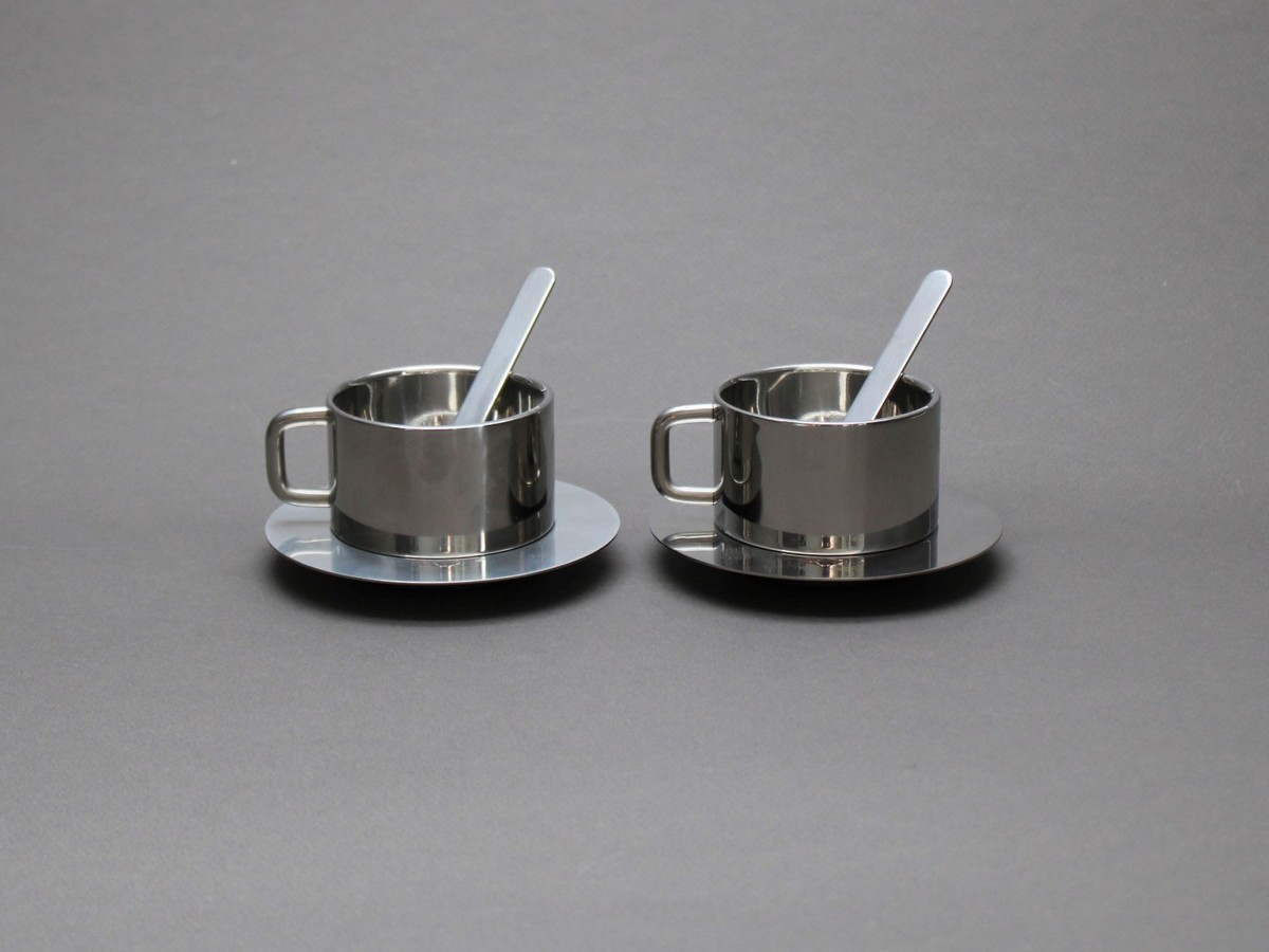 SERGIO ASTI Boca Espresso Set ICM Italian Stainless Steel 1970s