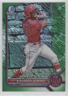 2022 Bowman Green Shimmer Refractor 19/99 Alexander Ramirez #BCP-38 0nr3