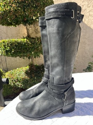 UGG Womens Darcie 1004172 Black Round Toe Riding Boots Size