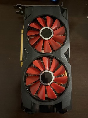 XFX Dual Red Fan Graphics Card PCI Express DVI HDMI DisplayPort Multiple Outputs