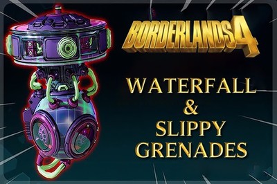 Borderlands 4   WATERFALL & SLIPPY GRENADES   MEGA LIST ALL VARIANTS  