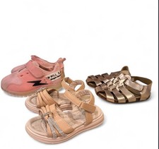 Babygirl Girls Shoe Lot 3 Pairs Pink Sneakers Rhinestone  Metallic size 5c