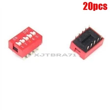 20Pcs Dip Red Pitch Slide Type Switch Module 2.54MM 5-Bit 5 Position Way New ig