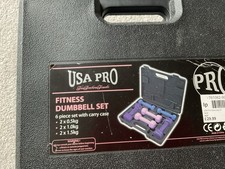 Neu mit Etikett USA Pro Fitness Hantelset UVP 29,99 £