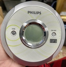 Philips Portable CD Player EXP2581 CD-RW MP3 Playback Touchscreen Silver Working