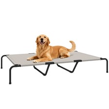 Elevated Dog Bed for Large Breeds Outdoor w/ Breathable Mesh 60in L