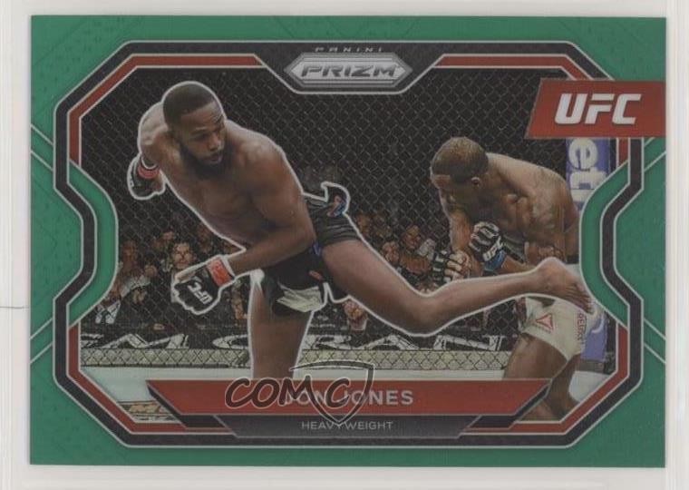 2021 Panini Prizm UFC Green Prizm Jon Jones #101 8d4