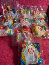RARE 1997 MCDONALDS TY BEANIE BABIES COMPLETE SET OF 10 MWMT