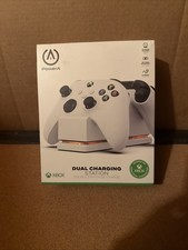 PowerA Dual Charging Station Charger for Xbox Series X S One Controllers White