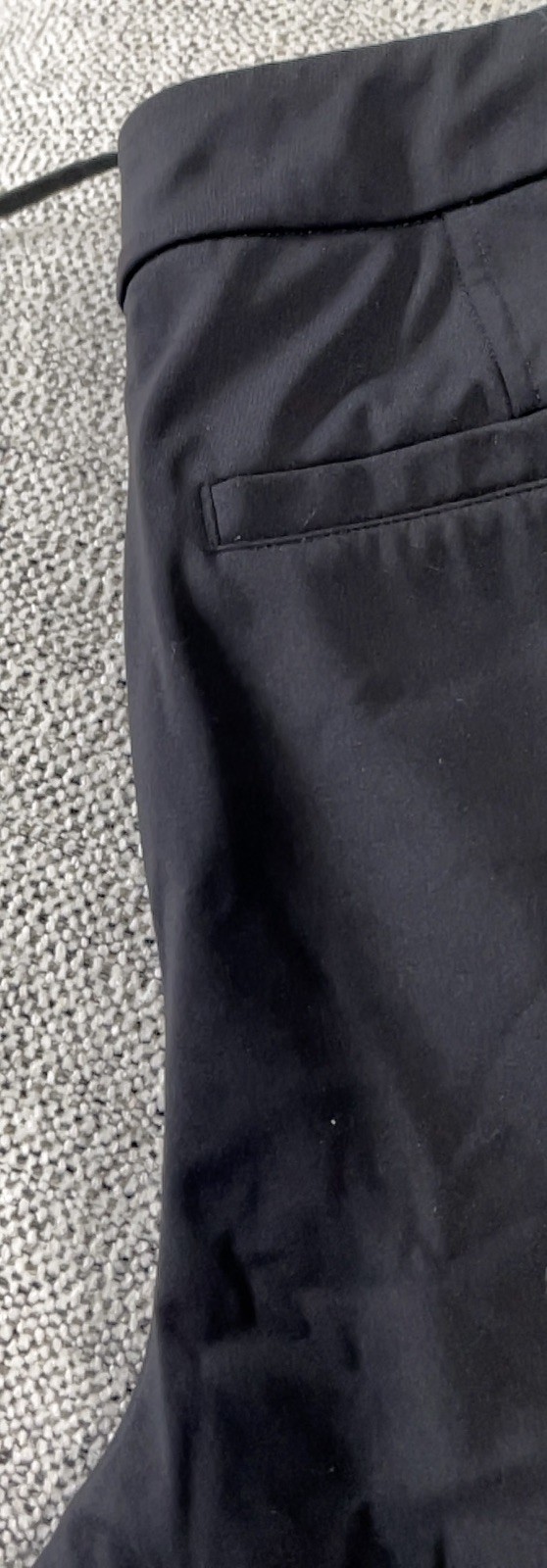 Lululemon Tapered-Leg Mid-Rise Pant 7/8 Length Womens L black  Luxtreme LW5GITS