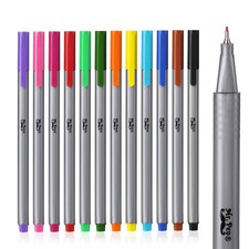 Mr. Pen- Colored Fineliner Pens, 12 Pack, Fine Point 12 Assorted Colors