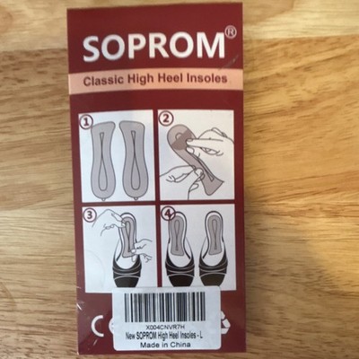 SOPROM Classic High Heel Insoles Size L Comfort Support for Women MPN X004CNVR7H