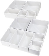 12 Pack Drawer Organizer Clothes, Foldable Fabric Dresser Organizer Closet Organ