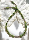 Green Calsilica Silver Hogan's Native Findings Southwestern Necklace 20"- 32g  — photo 5