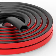Rubber Weather Stripping D Shape EPDM Seal For Door Window 26 FT 3/4x3/8 In