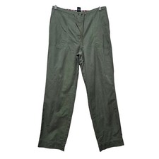 Lauren Ralph Lauren Utility Pant Women's Size 8 Cotton Olive Green Cotton Preppy