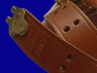CUSTOM SECURE HOOK KERR CO.  1917  M1907 SLING LEATHER  "GI" HOOKS conditioned — photo 5