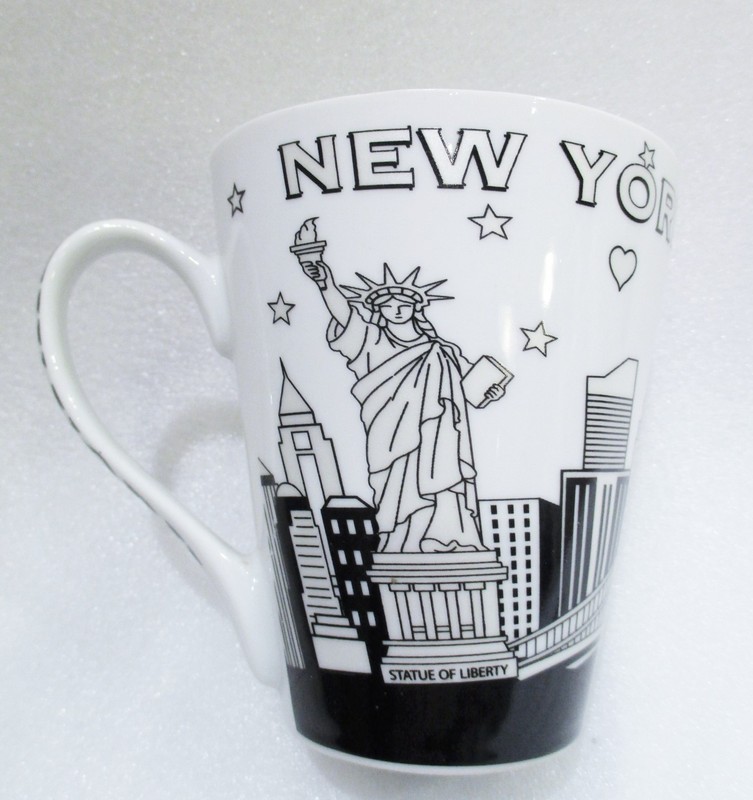 New York Coffee Mug City Skyline Icons Statue of Liberty Empire State Jay Joshua