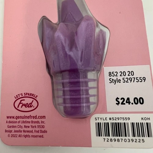 Fred Liquid Crystal Wine Bottle Stopper - Thumbnail 2